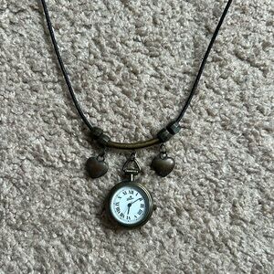 LA Expressss women’s‎ vintage watch pendant necklace one size measurements shown
